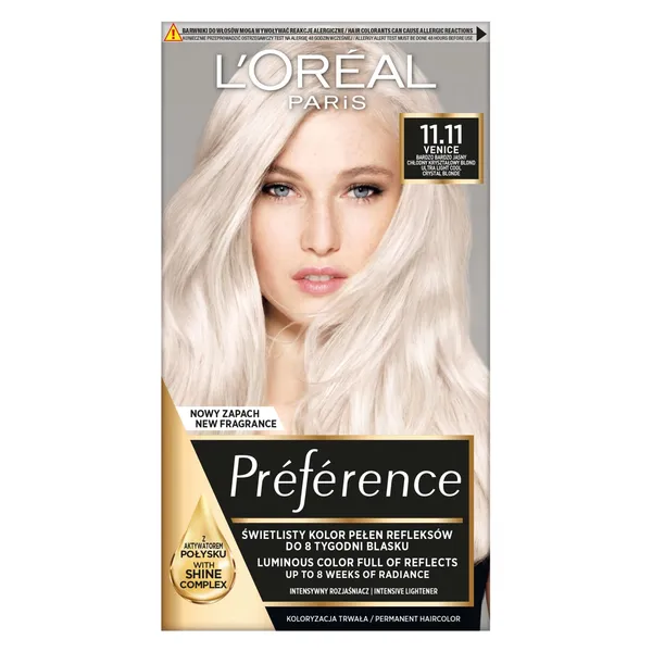 Plaukų dažai L'OREAL PREFERENCE 11.11, 1 vnt.