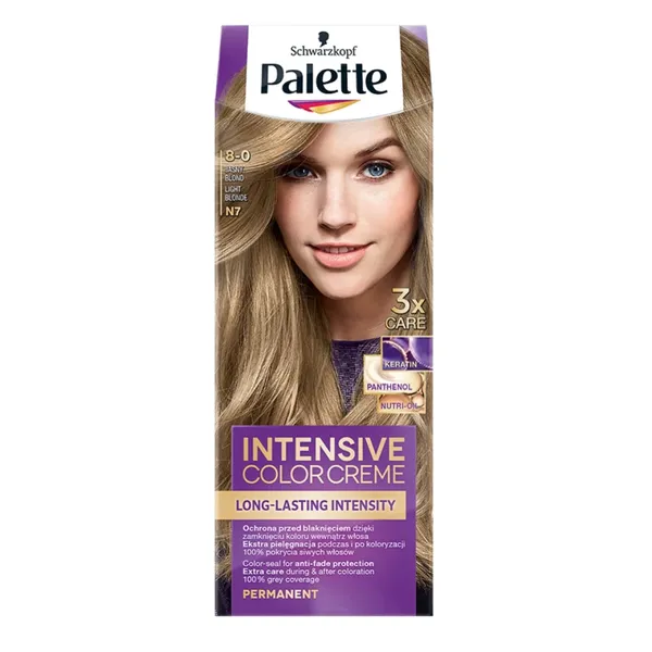Plaukų dažai SCHWARZKOPF PALETTE INTENSIVE COLOR CREME, 8 - 0 (N7)