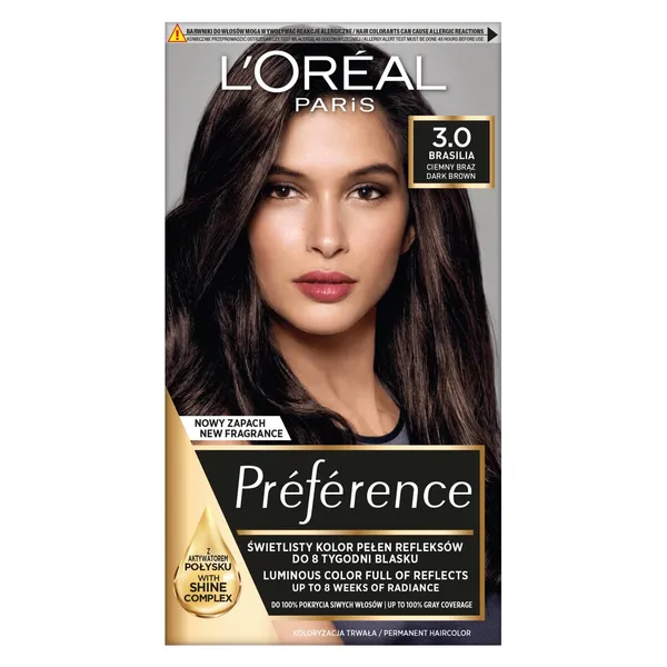 Plaukų dažai L'OREAL PREFERENCE, Nr. 01, 1 vnt.