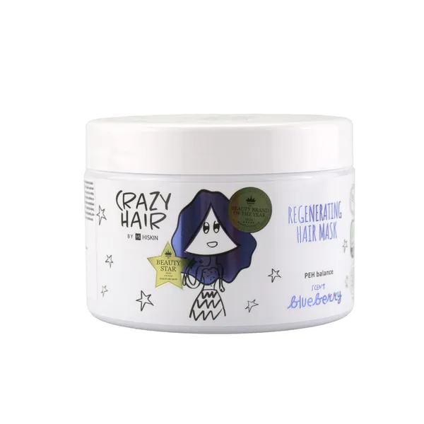 Regeneruojanti plaukų kaukė CRAZY HAIR su mėlynių aromatu, 300 ml