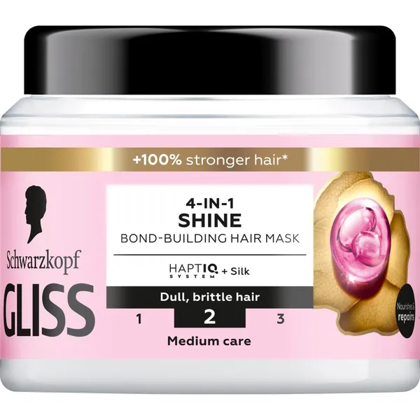 Plaukų kaukė SCHWARZKOPF GLISS CARE SHINE, 400 ml