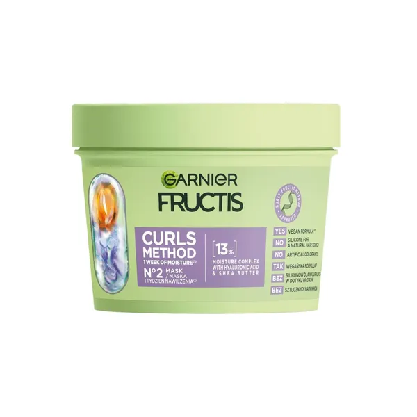 Plaukų kaukė GARNIER FRUCTIS CURLS METHOD, 370 ml