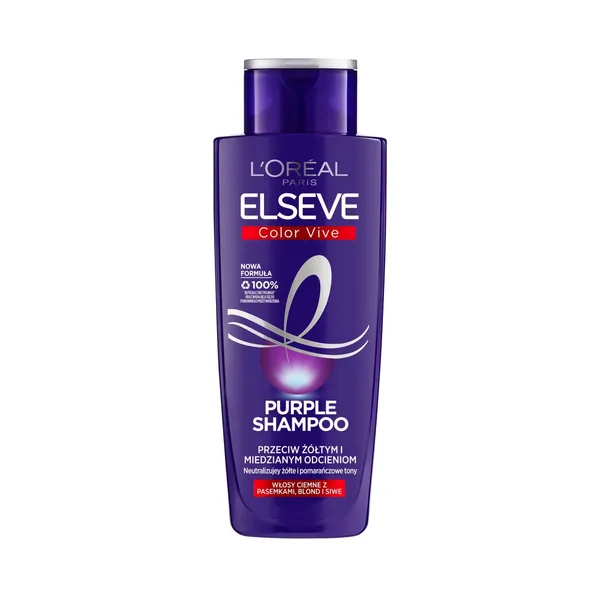 Plaukų šampūnas LOREAL ELSEVE COLOR-VIVE PURPLE, 200 ml