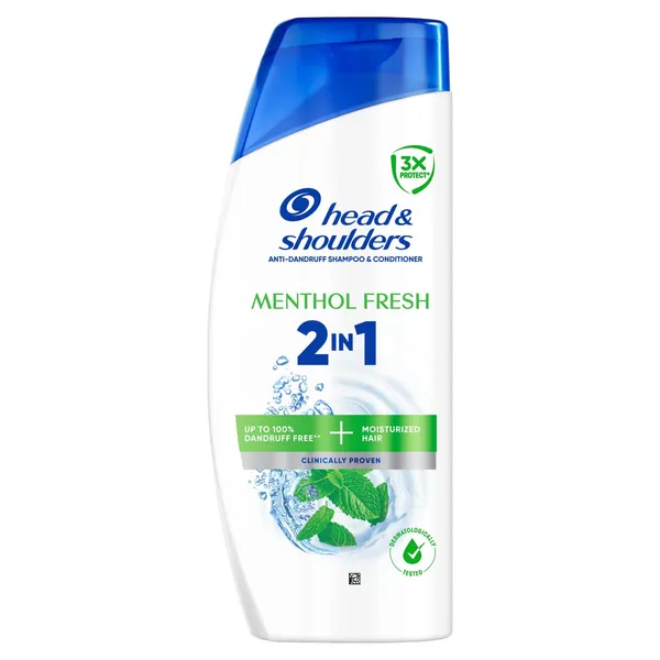 Plaukų šampūnas HEAD&SHOULDERS MENTHOL 2IN1, 400 ml