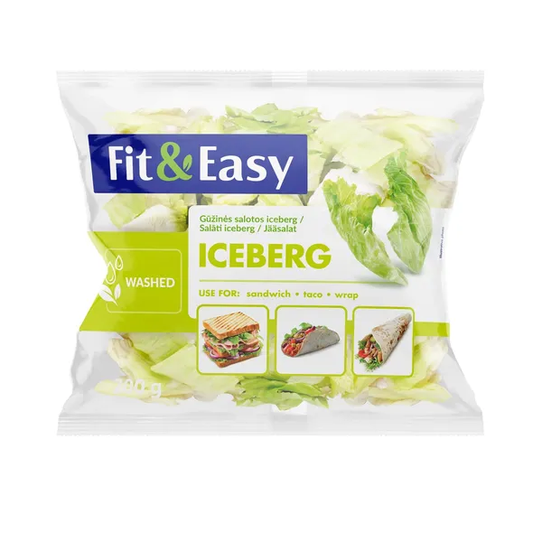 Plautos ir pjaustytos salotos "ICEBERG" 200g