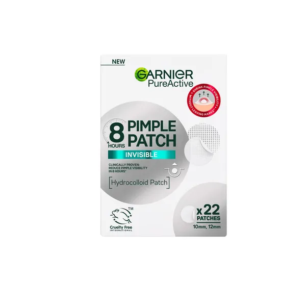 Pleistrai nuo spuogų GERNIER PURE ACTIVE, hidrokoloidų, nematomas, 22 vnt