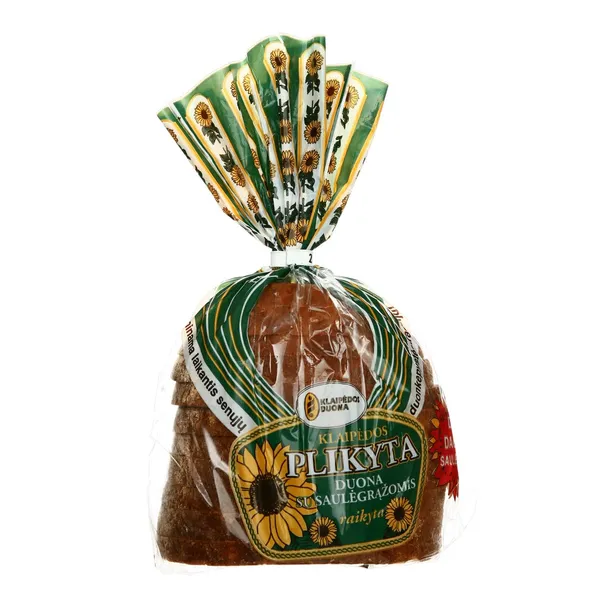 Duona, plikyta, su saulėgrąžomis, 400 g, KDU