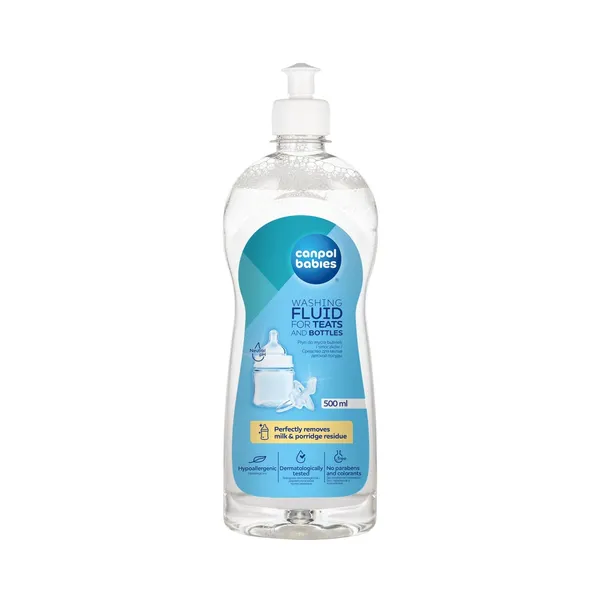 Žindukų ir buteliukų plovimo skystis CANPOL BABIES 500ml 1/500