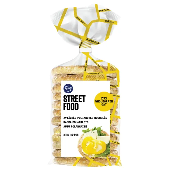 Poliarinės duonelės su avižomis FAZER STREET FOOD, 310 g