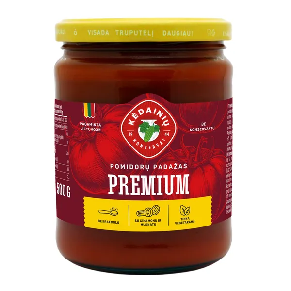 Pomidorų padažas KĖDAINIŲ KONSERVAI PREMIUM, 500 g