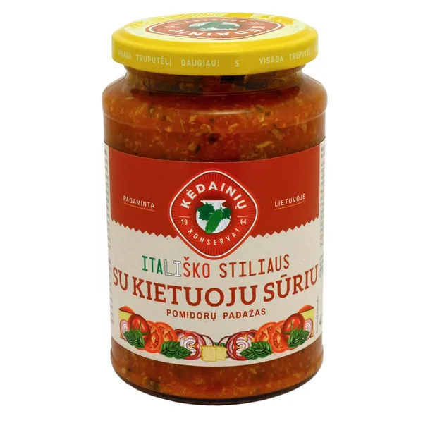 Pomidorų padažas su kietuoju sūriu KĖDAINIŲ KONSERVAI, 400 g
