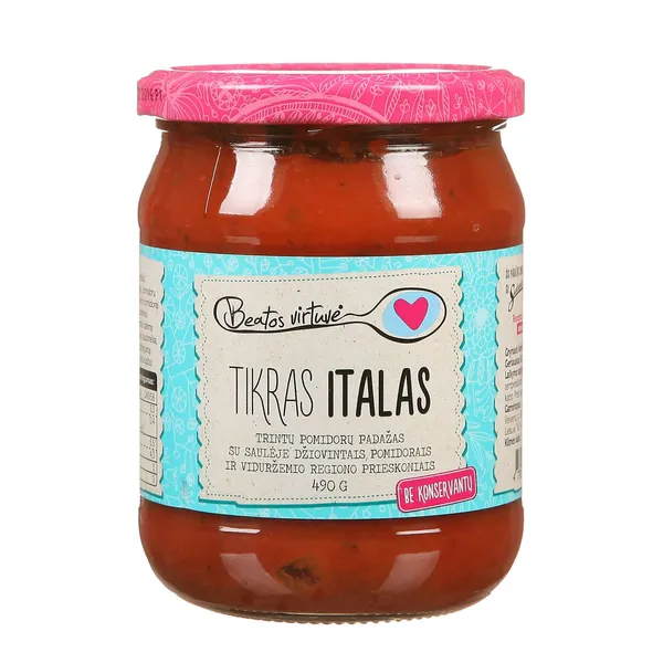 Pomidorų padažas BEATOS VIRTUVĖ (TIKRAS ITALAS), 490 g