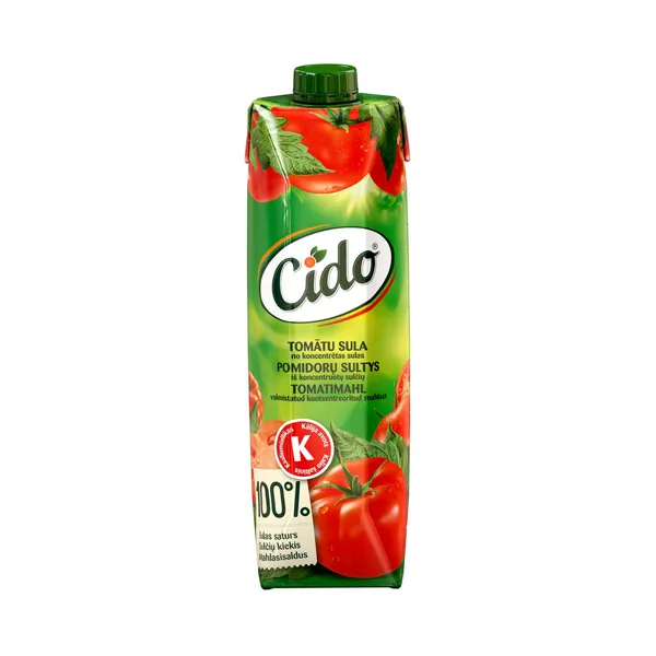Pomidorų sultys CIDO (100%), 1 l
