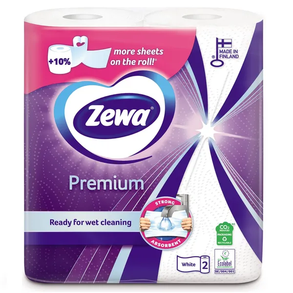 Popieriniai rankšluosčiai ZEWA Premium KLASSIK, 2 sluoksnių, 2 vnt.
