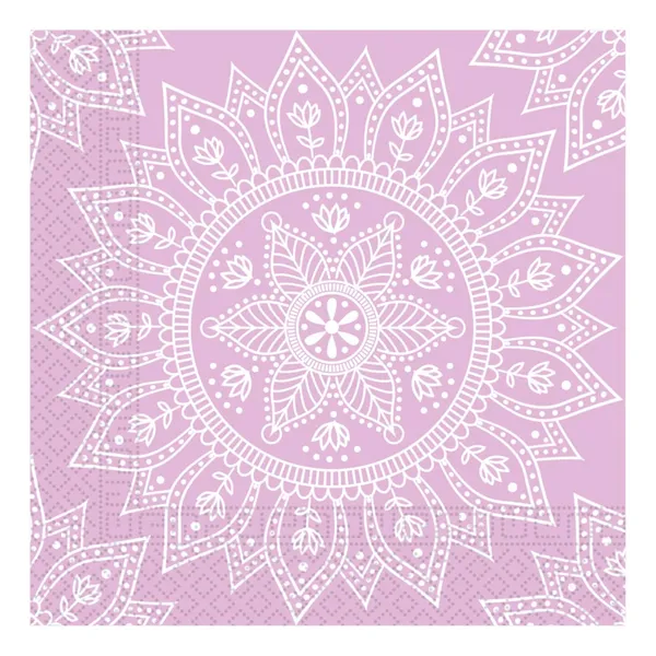 Popierinės servetėlės DECORATA PARTY MANDALA, 33 x 33 cm, 20 vnt. AW26