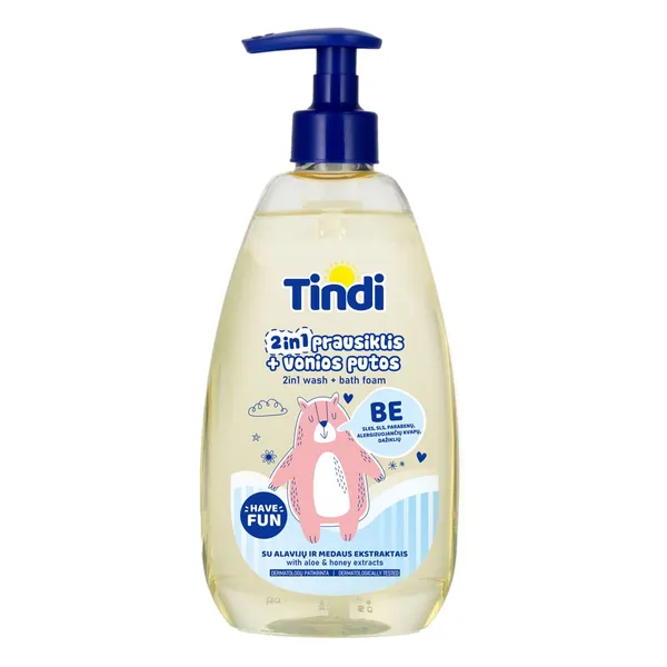 Prausiklis - vonios putos TINDI 2 in 1, 475 ml