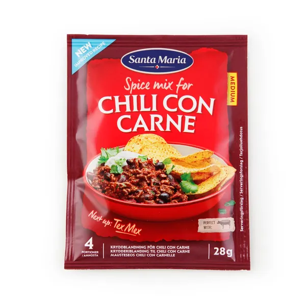 Prieskonių mišinys SANTA MARIA CHILLI CON CARNE, 28 g