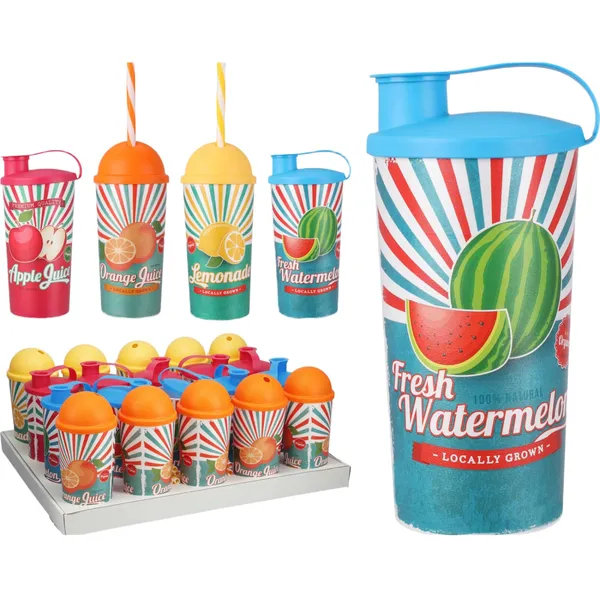 Puodelis su dangteliu, 470 ml, spalva ir dizainas gali skirtis, SO26