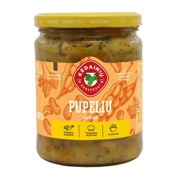 Pupelių sriuba KĖDAINIŲ KONSERVŲ FABRIKAS, 480 g