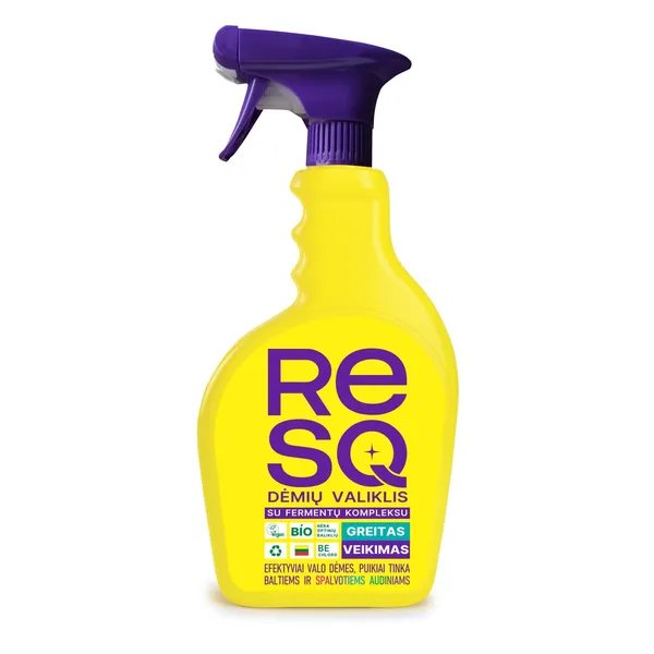 Purškiamas dėmių valiklis su fermentais RESQ, 450ml