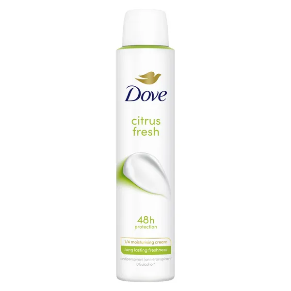 Purškiamas dezodorantas DOVE CITRUS, 48 val., 200 ml