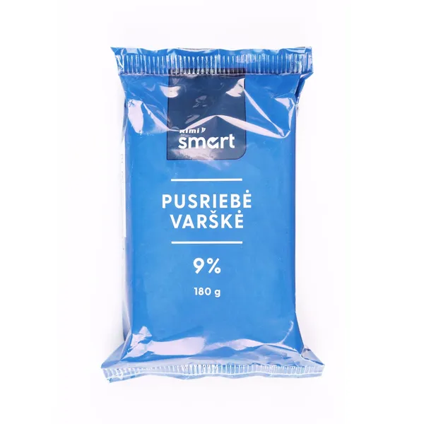 Pusriebė varškė RIMI SMART, 9 % rieb., 180 g