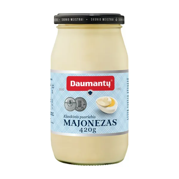 Pusriebis KLASIKINIS DAUMANTŲ majonezas, 420 g