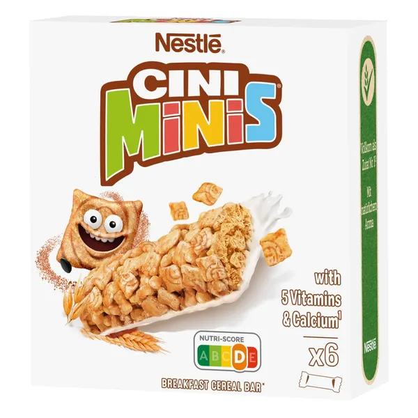 Pusryčių batonėlis NESTLE CINI MINIS, 6 x 25 g