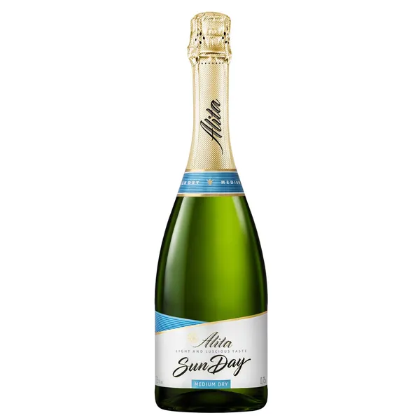 Gazuotas pusiau sausas vaisinis vyno gėrimas ALITA SUNDAY, 7,5 %, 0,75 l