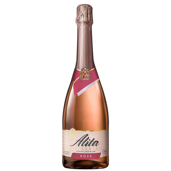 Putojantis vynas ALITA Rose, pusiau sausas, 11%, 0,75 l