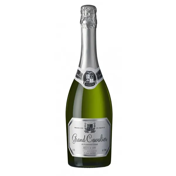 Putojantis pusiau sausas vynas GRAND CAVALIER MEDIUM DRY, 0,75 l