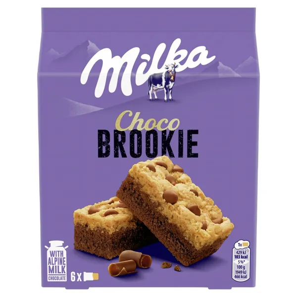 Pyragaičiai MILKA Choco Brookie Pocket, 6vnt.,  132 g