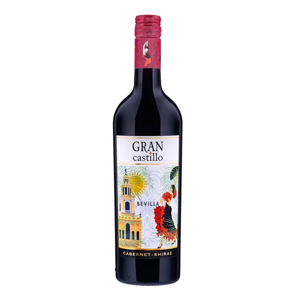 Raudonasis, pusiau saldus vynas GRAN CASTILLO SEVILLA CABERNET SAUVIGNON SHIRAZ, 12 %, 0,75 l