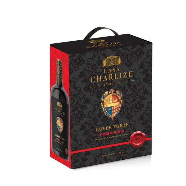 Raudonasis sausas vynas CASA CHARLIZE CUVEE FORTE TOSCANA ROSSO IGT, 13,5 %, 3 l