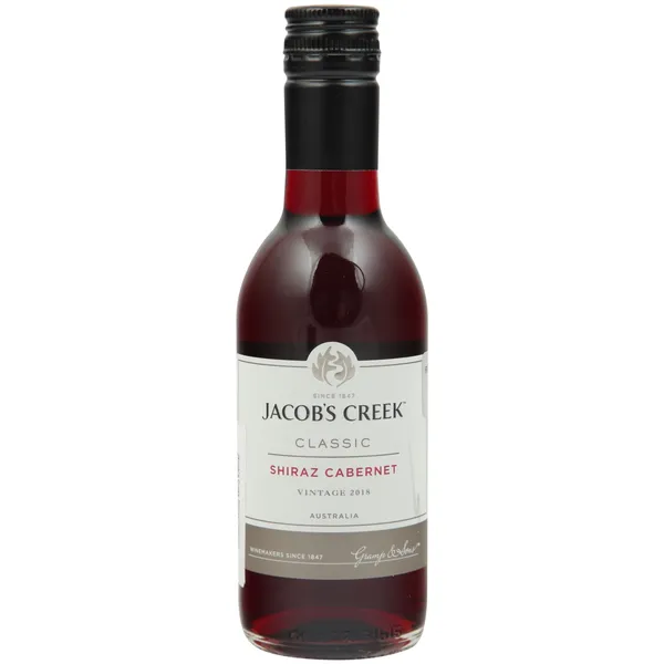 Raudonasis sausas vynas JACOB'S CREEK CABERNET, 13,5 %, 0,187 l