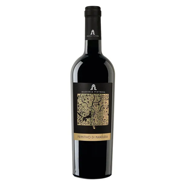 Raudonasis sausas vynas MASSERIA PIETROSA PRIMITIVO DI MANDURIA, 14 %, 0,75 l