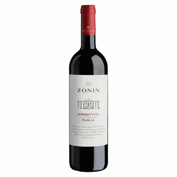 Raudonasis sausas vynas ZONIN PRIMITIVO PUGLIA, 13,5 %, 0,75 l