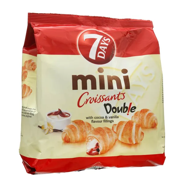 Raguolis 7 DAYS MINI su kakavos ir vanlės skonio įdaru, 185 g