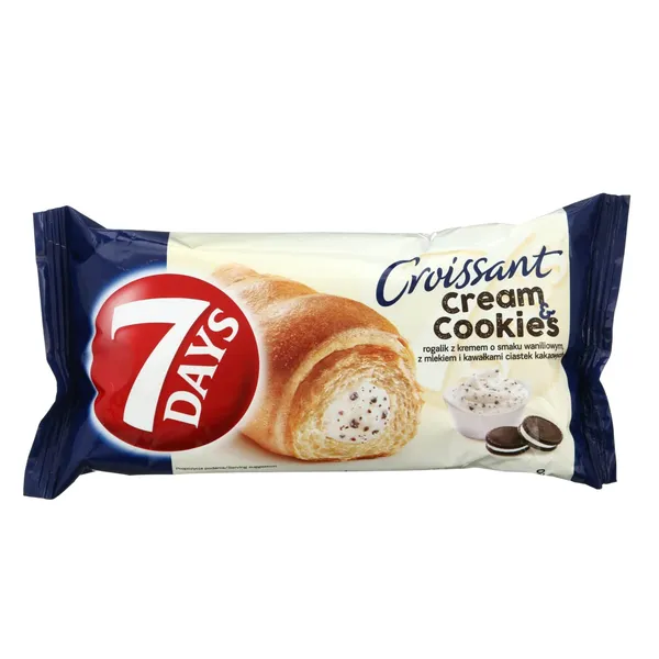 Kruasāns 7Days vaniļas, cepumu pildījumu 60g