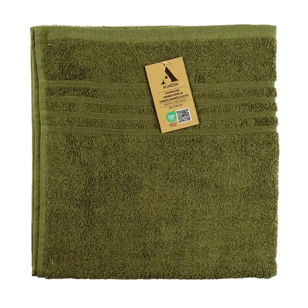 Vannas dvielis Almeda zaļš 65x30cm