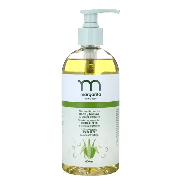Rankų muilas su alavijais MARGARITA, 400 ml