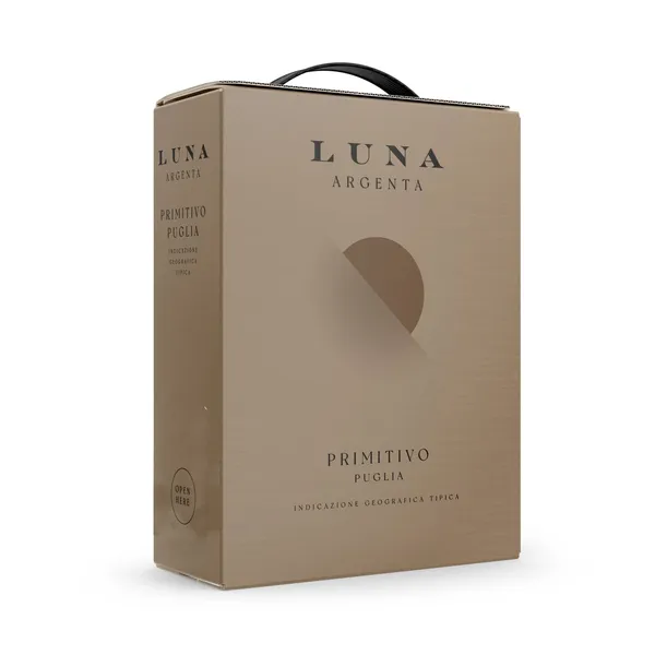 Raudonasis sausas vynas LUNA ARGENTA PRIMITIVO PUGLIA, 13,5 %, 3 l