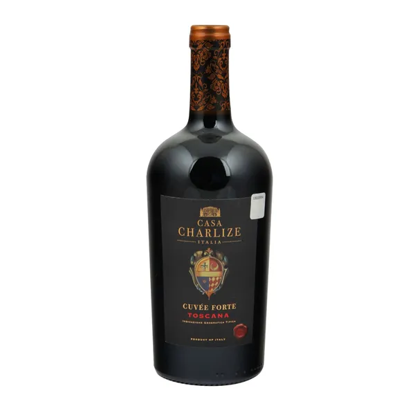 Raudonasis sausas vynas su saugoma kilmės vietos nuoroda CASA CHARLIZE CUVEE FORTE ROSSO TOSCANA IGT, 13,5 %, 0,75 l