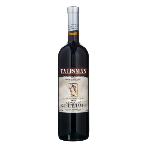 Raudonasis pusiau saldus vynas TALISMAN KURDGELAURI, 0,75 l