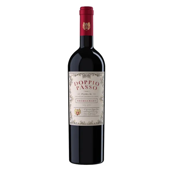 Raudonasis sausas vynas DOPPIO PASSO NEGROAMARO, 0,75 l