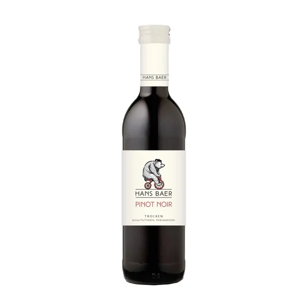 Raudonasis sausas vynas HANS BAER PINOT NOIR, 12 %, 0,25 l