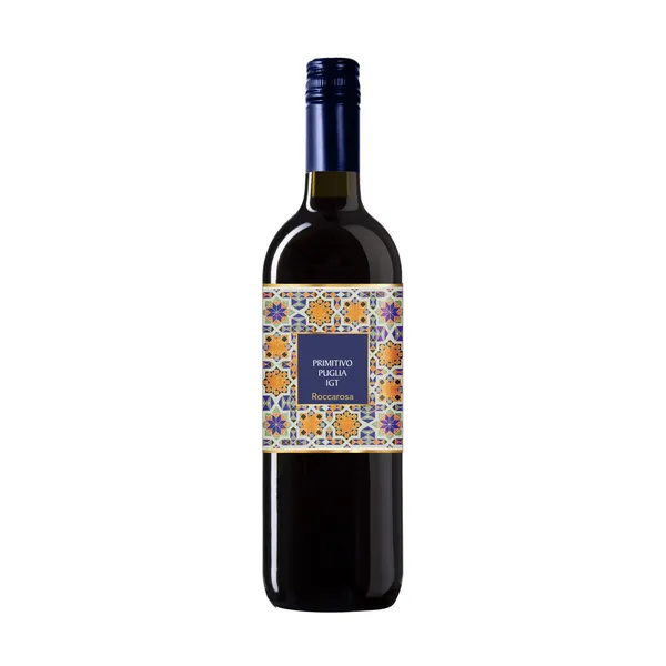 Raudonasis vynas ROCCAROSA PRIMITIVO PUGLIA IGT, 13 %, 0,75 l
