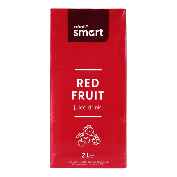 Sarkano augļu sulas dzēriens Rimi Smart 2l
