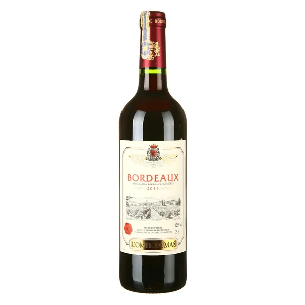 Raudonasis sausas vynas COMTE DUMAS BORDEAUX, 0,75 l