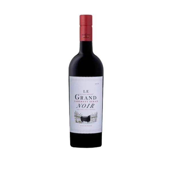 Raudonasis sausas vynas LE GRAND NOIR CABERNET SHIRAZ, 0,7 l
